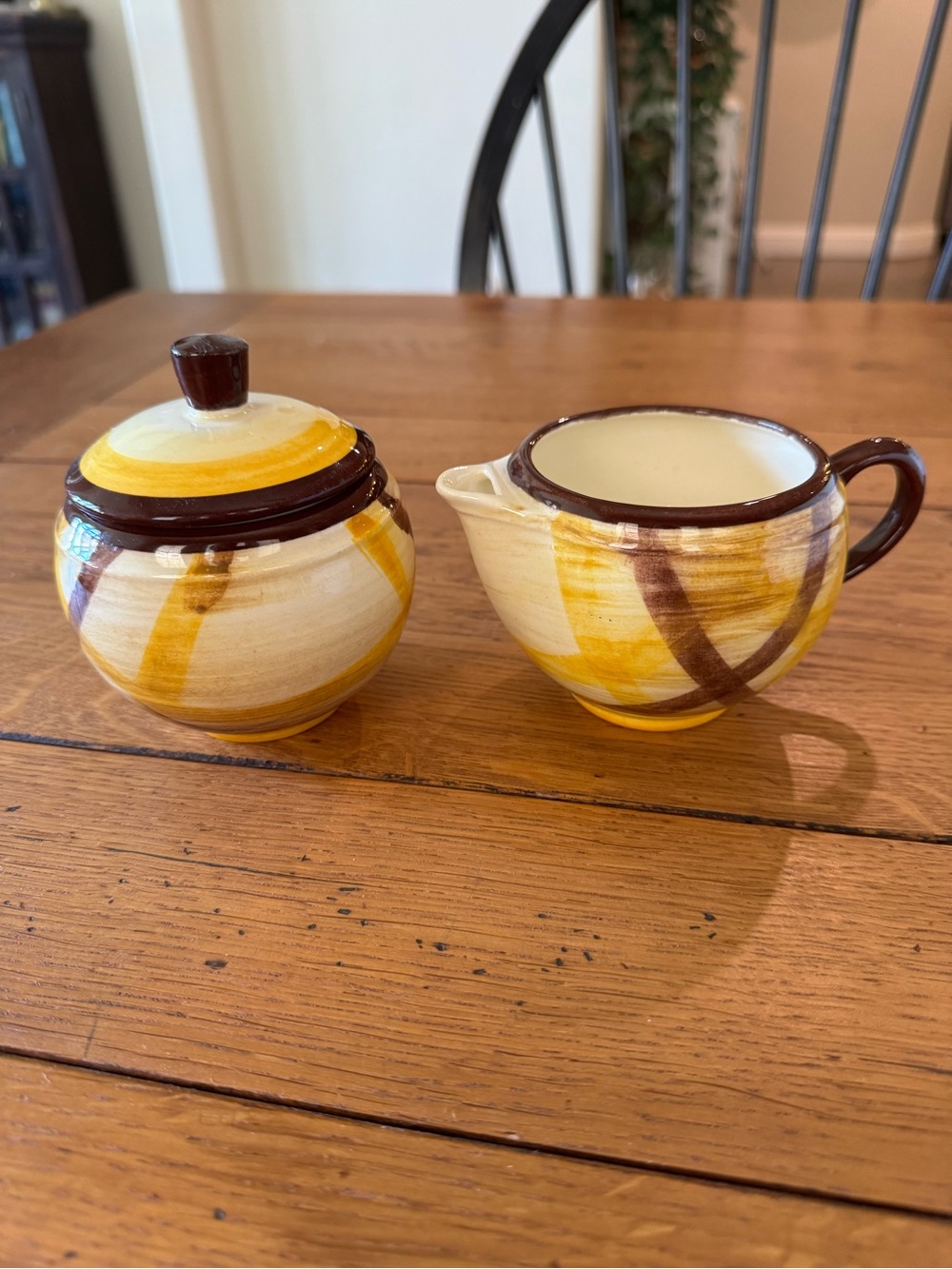 Vintage Vernonware Sugar & Creamer